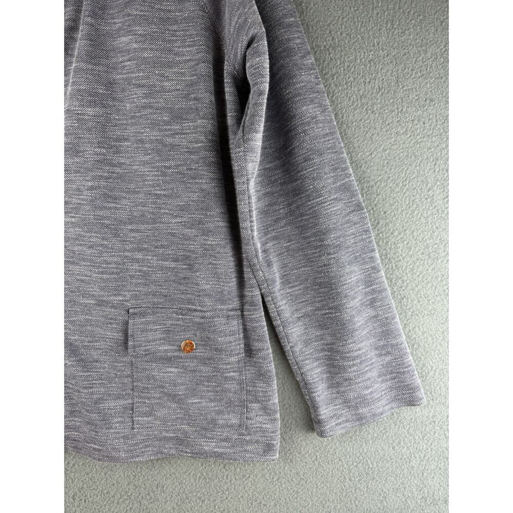 Weekends By Chicos Blue Zip Front Jacket Size 2 L… - image 2